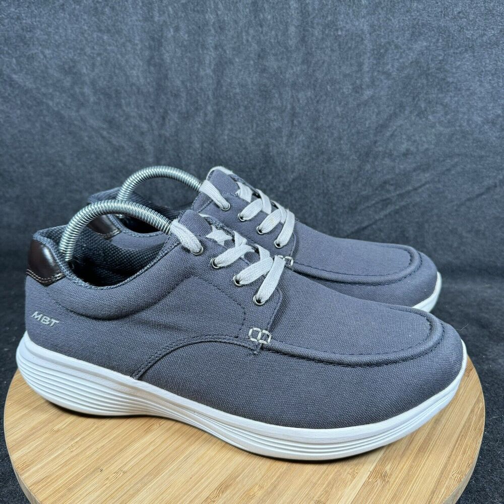 S MBT Kaori Shoes Men's Size 9 Blue‎ Canvas Lace Up Sneakers